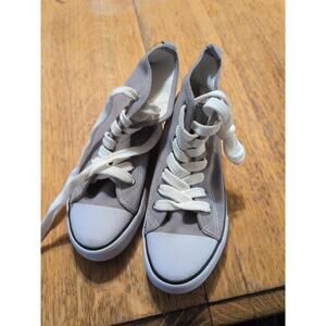 H&M high Top Grey And White Women's Shoes Size 3
